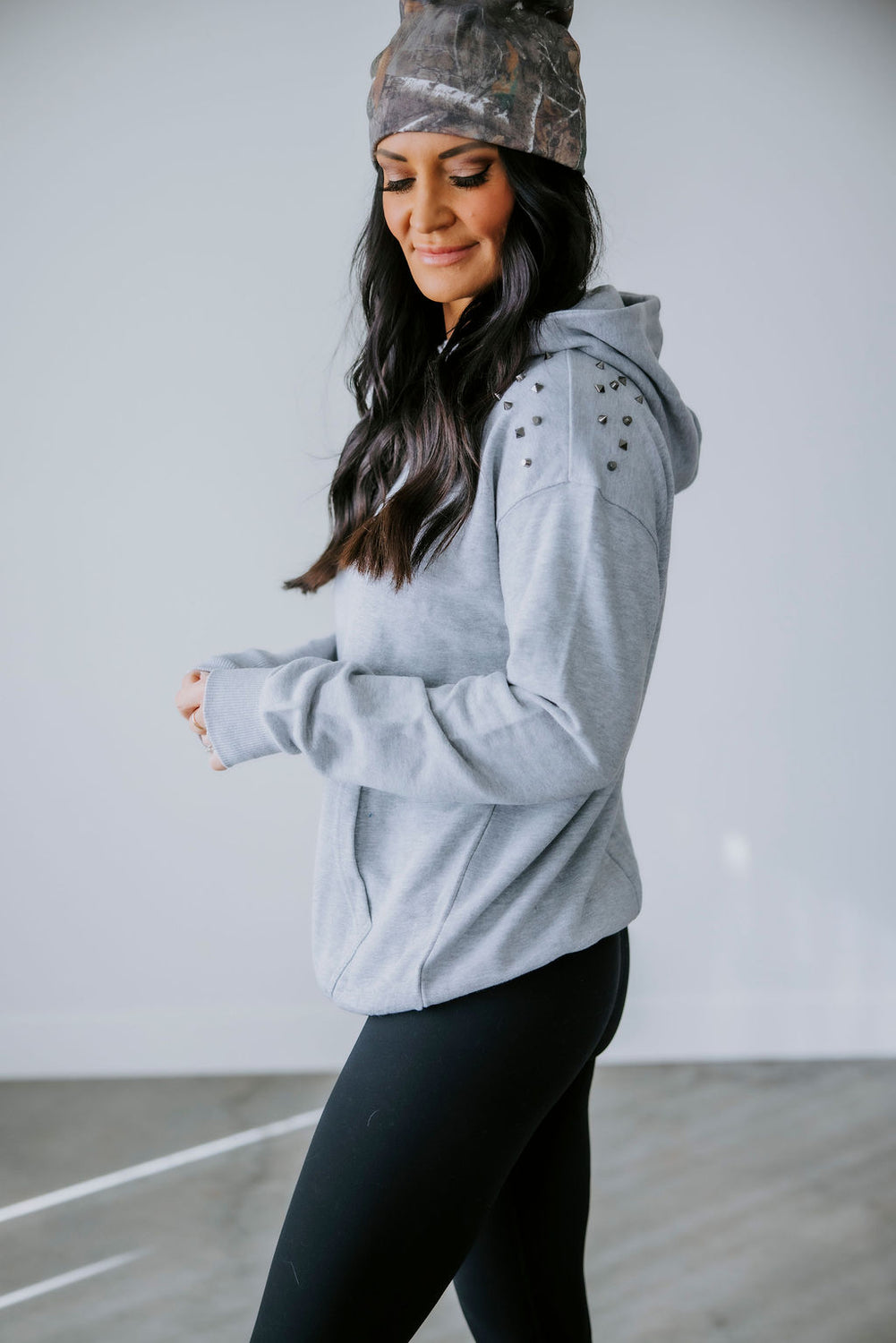 East Studded Hoodie by Lily & Lottie