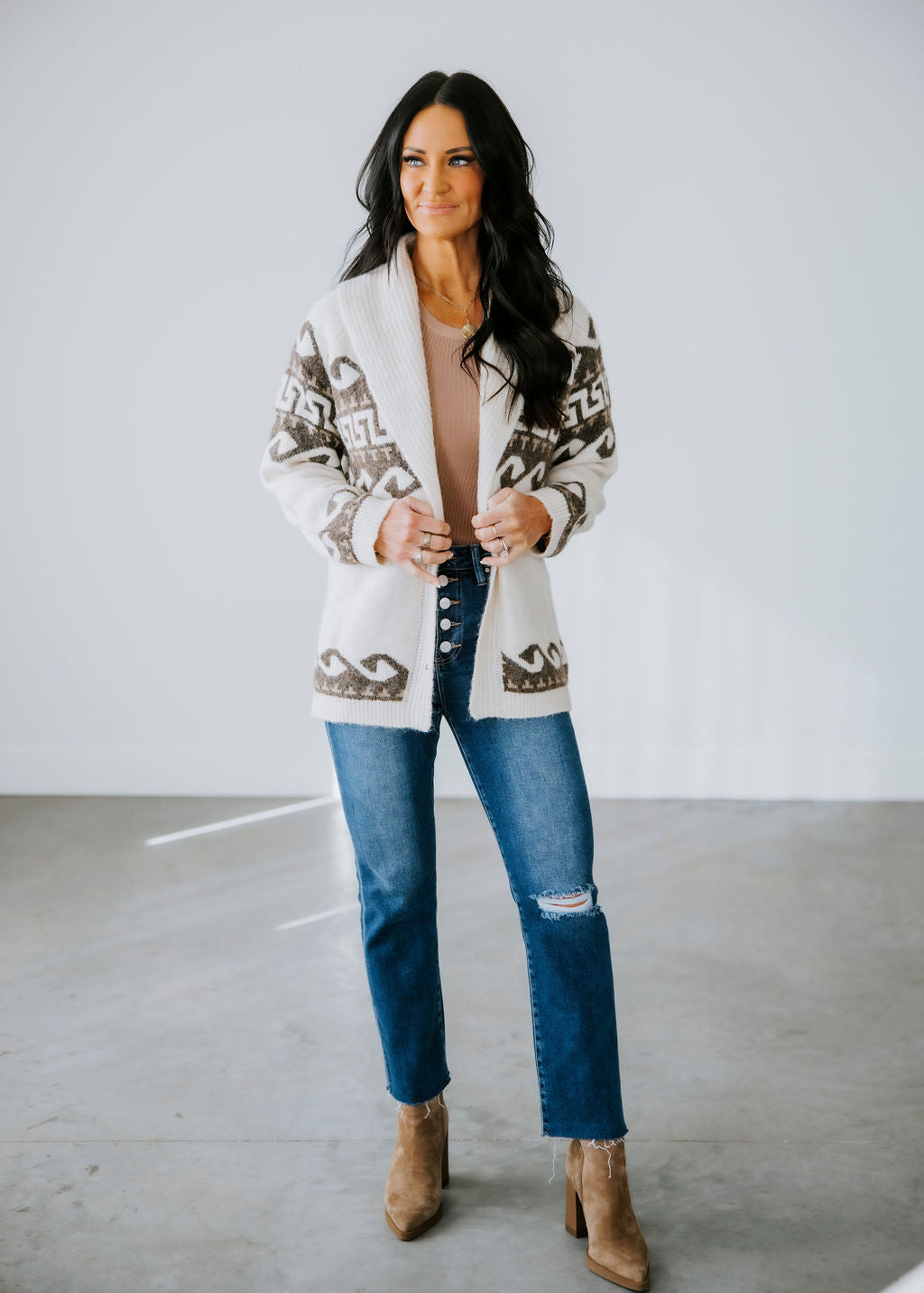 Astrid Shawl Collar Cardigan