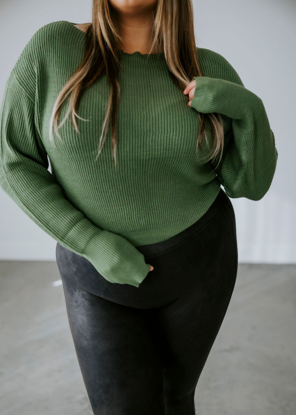 Justin Waffle Knit Sweater