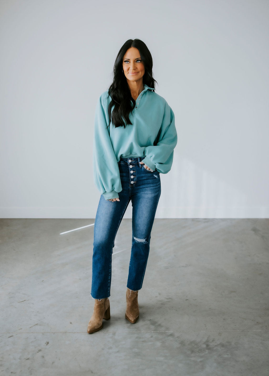 Saydie Collared Sweatshirt