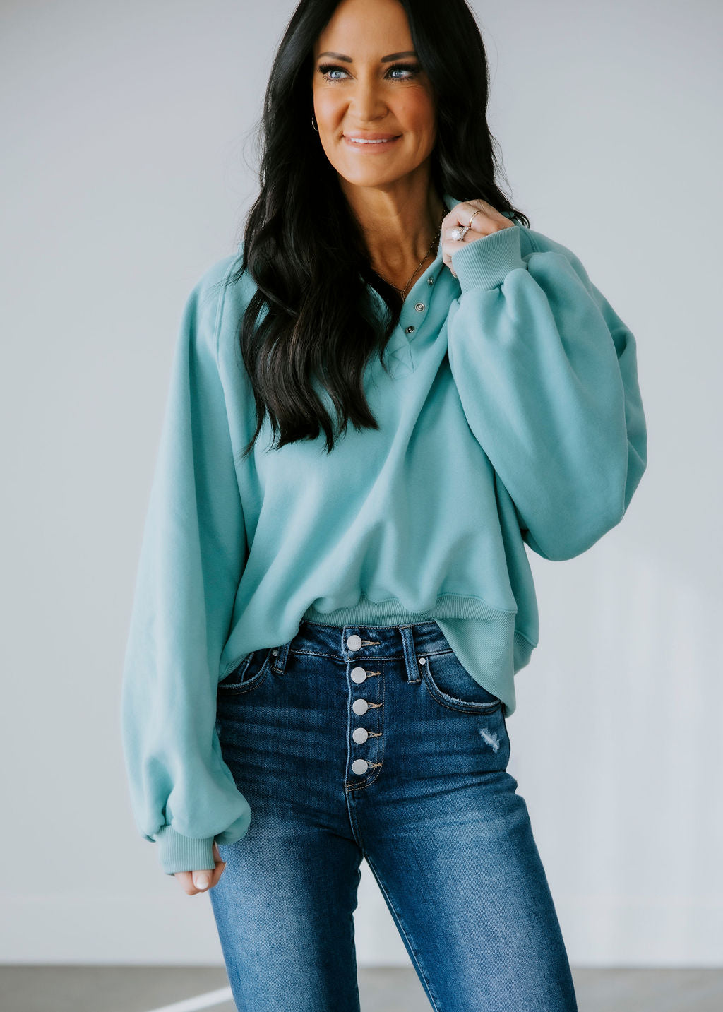 Saydie Collared Sweatshirt