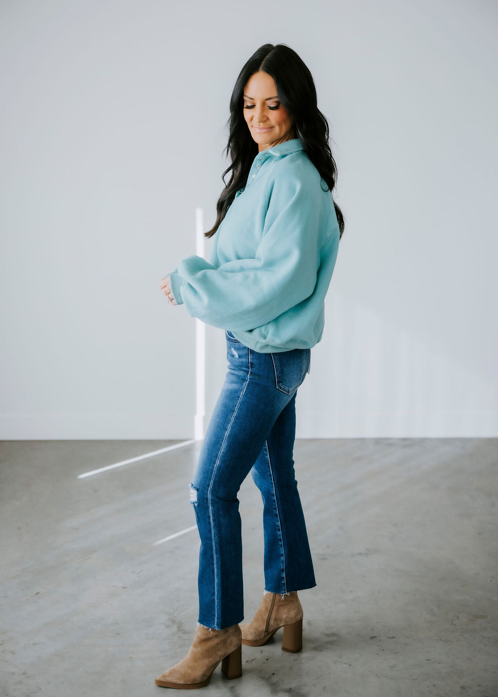 Saydie Collared Sweatshirt