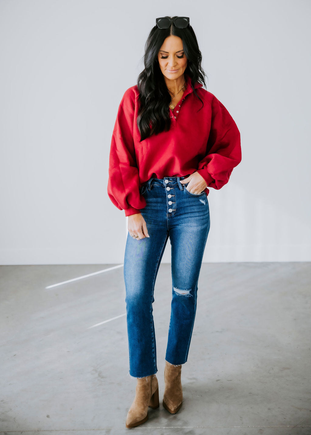 Saydie Collared Sweatshirt