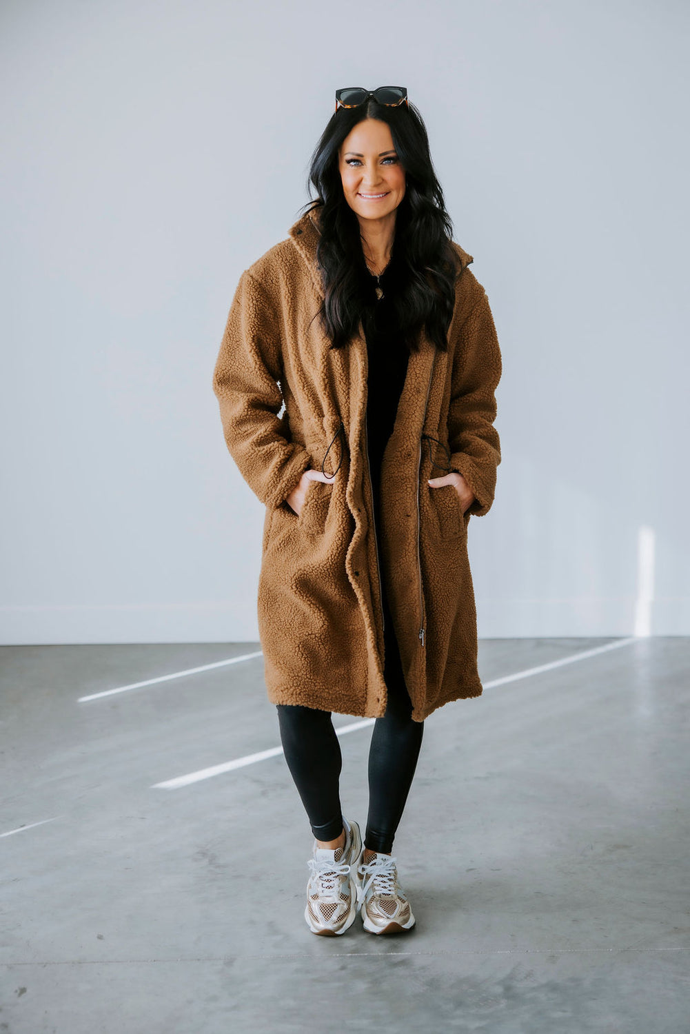 Mila Long Sherpa Coat