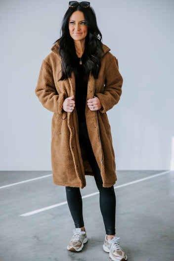 Mila Long Sherpa Coat