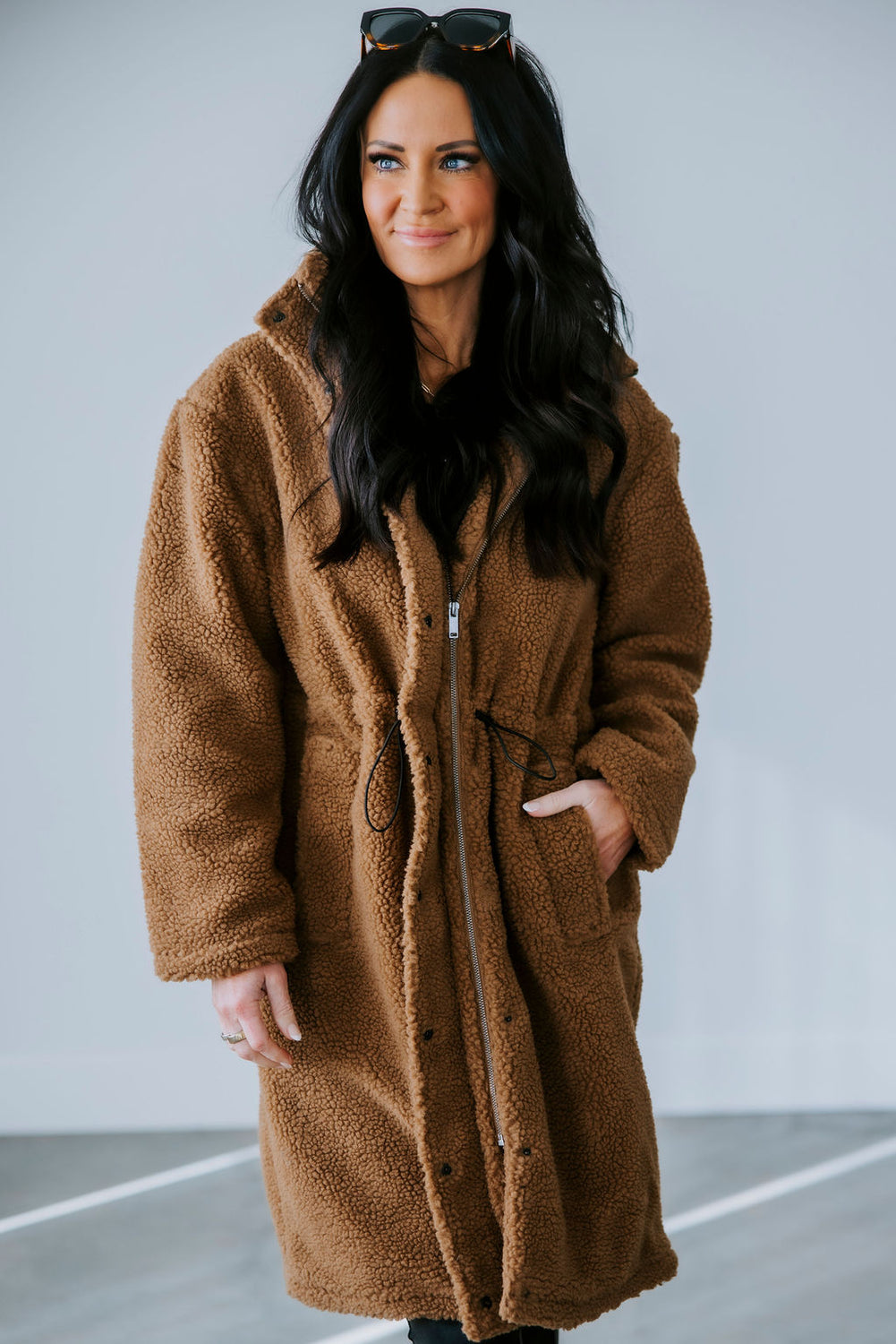 Mila Long Sherpa Coat