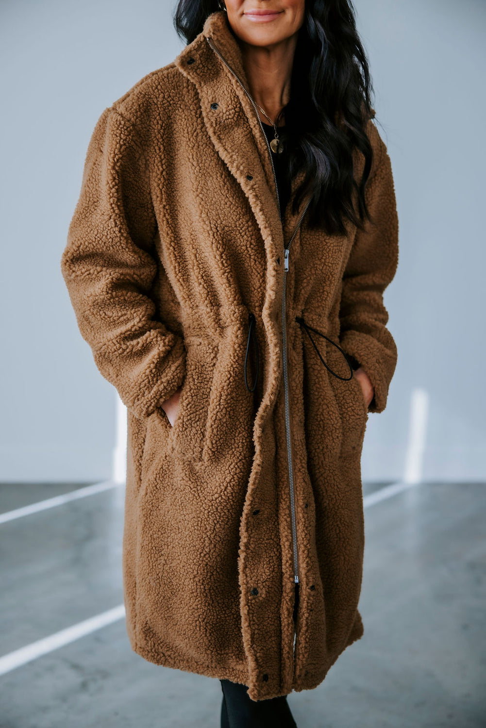 Mila Long Sherpa Coat