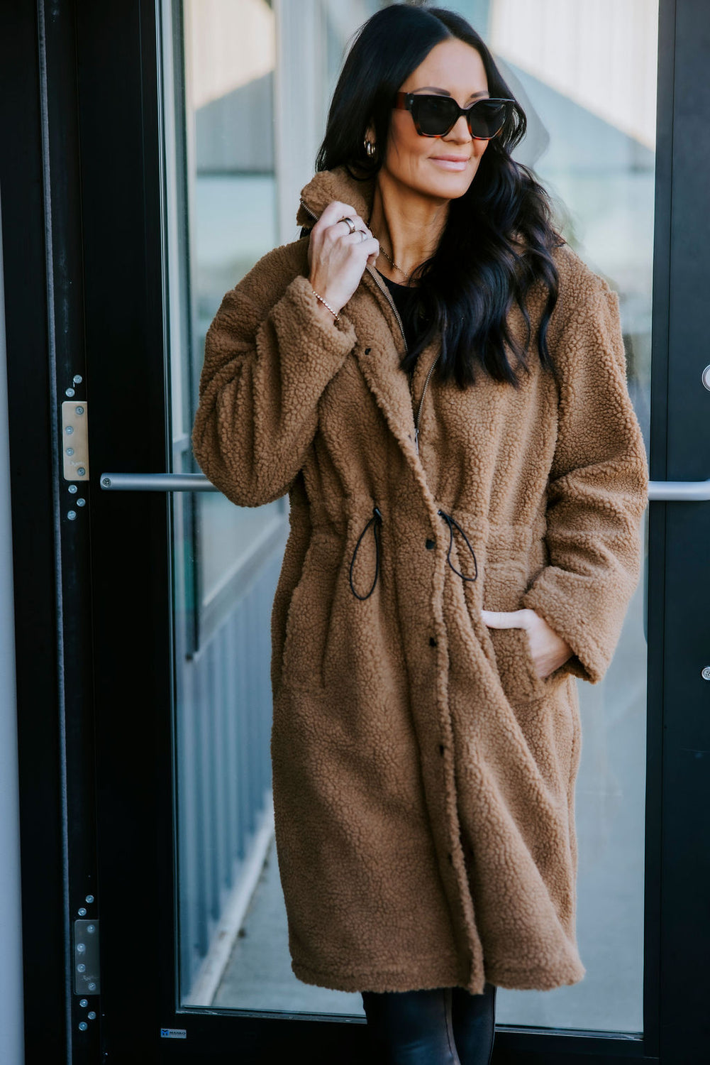 Mila Long Sherpa Coat