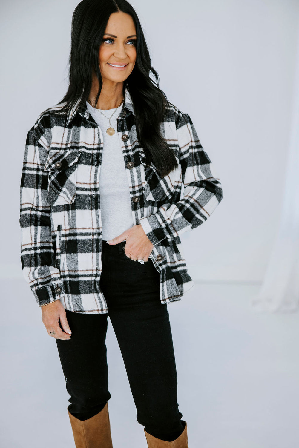 Ira Plaid Shacket