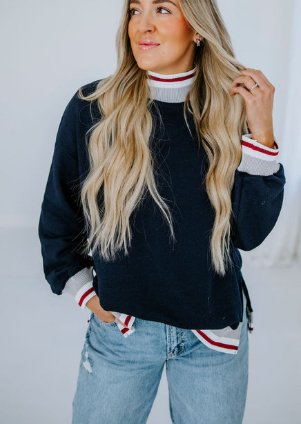 Corree Contrast Stripe Sweatshirt product view