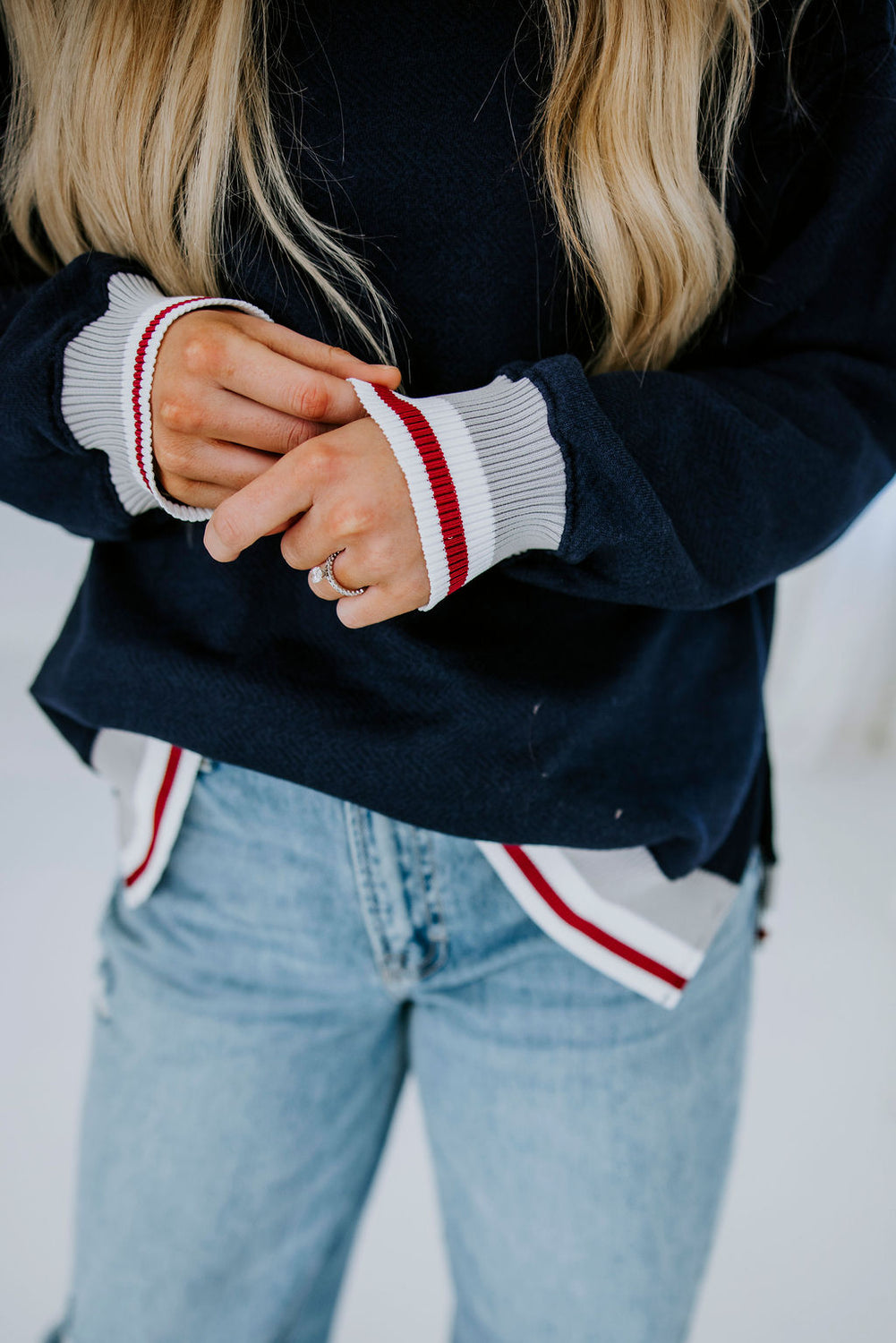 Corree Contrast Stripe Sweatshirt