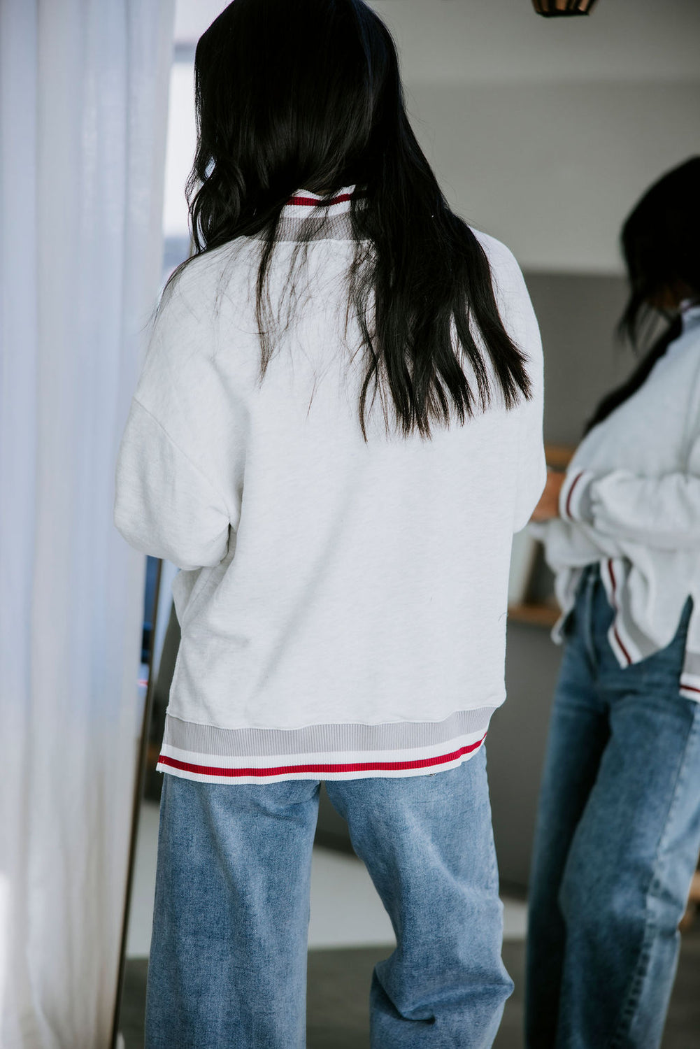 Corree Contrast Stripe Sweatshirt