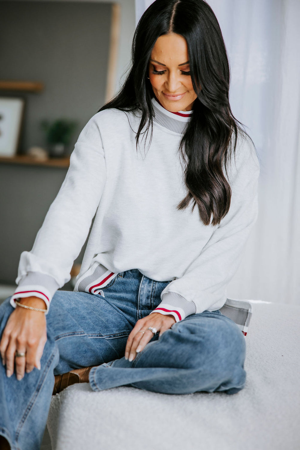 Corree Contrast Stripe Sweatshirt