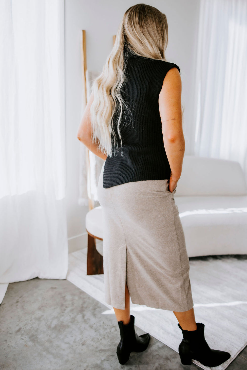 Ester Knit Midi Skirt