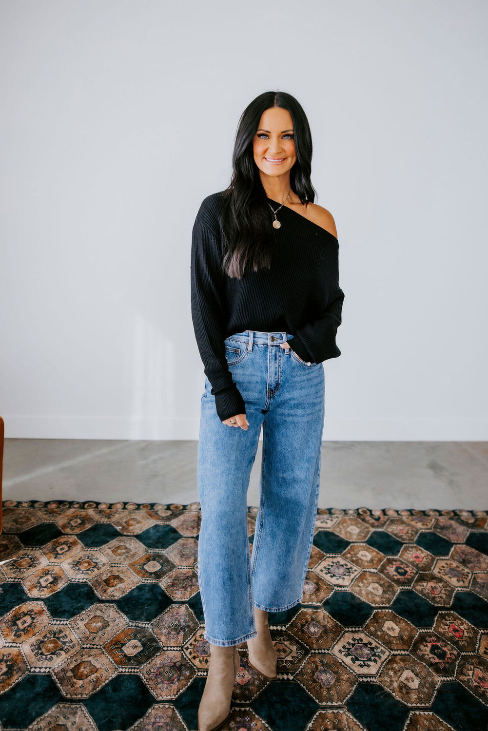 Justin Waffle Knit Sweater