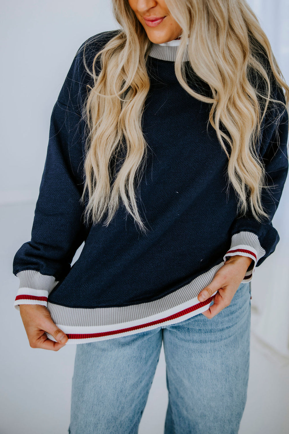 Corree Contrast Stripe Sweatshirt