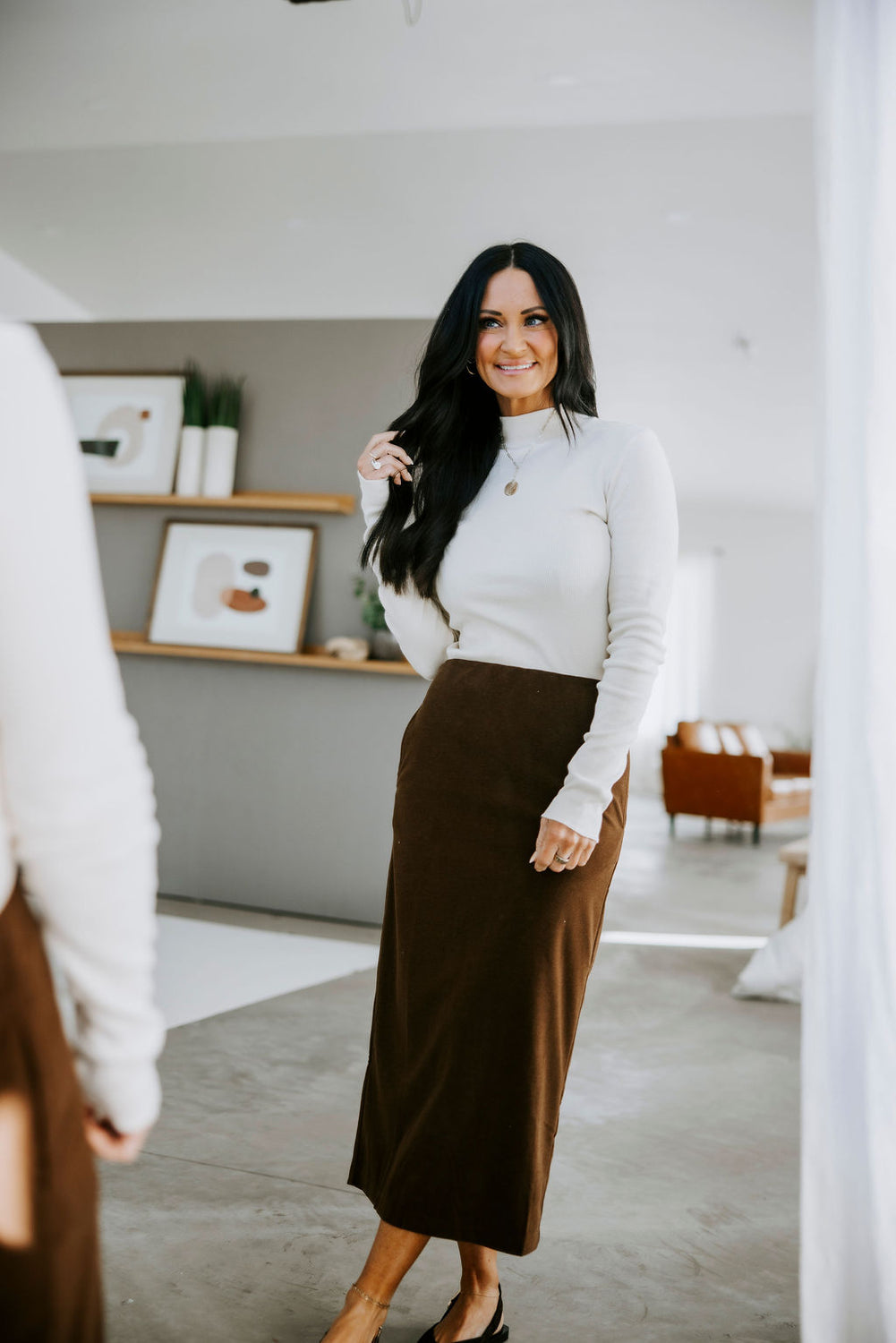 Ester Knit Midi Skirt