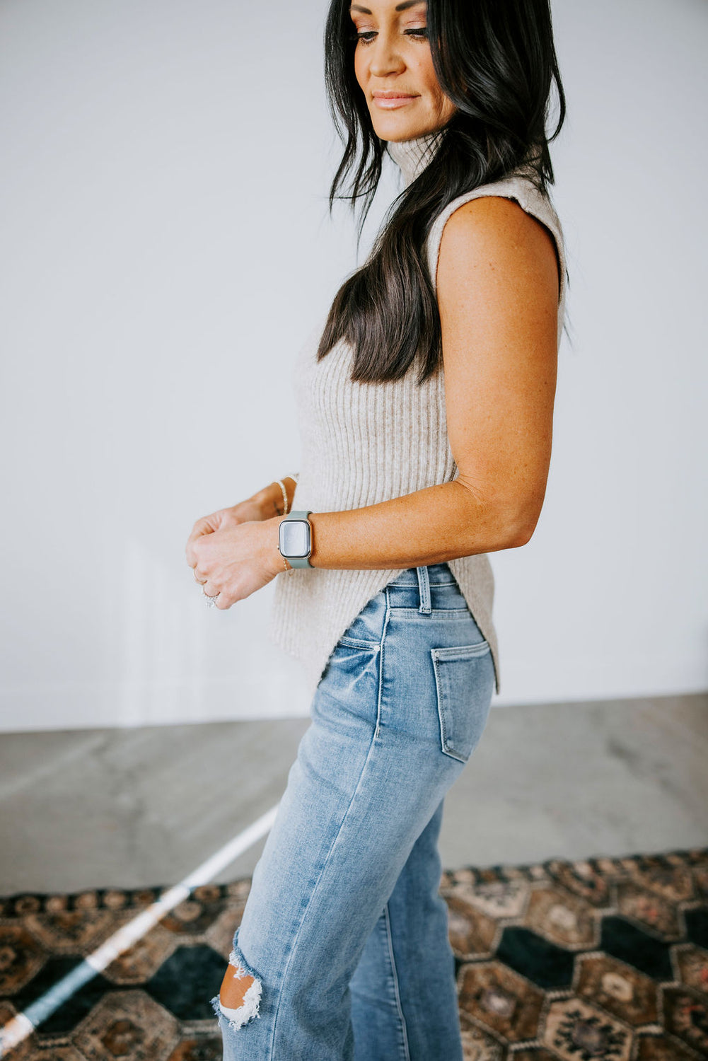 Lanae Sleeveless Turtleneck Sweater