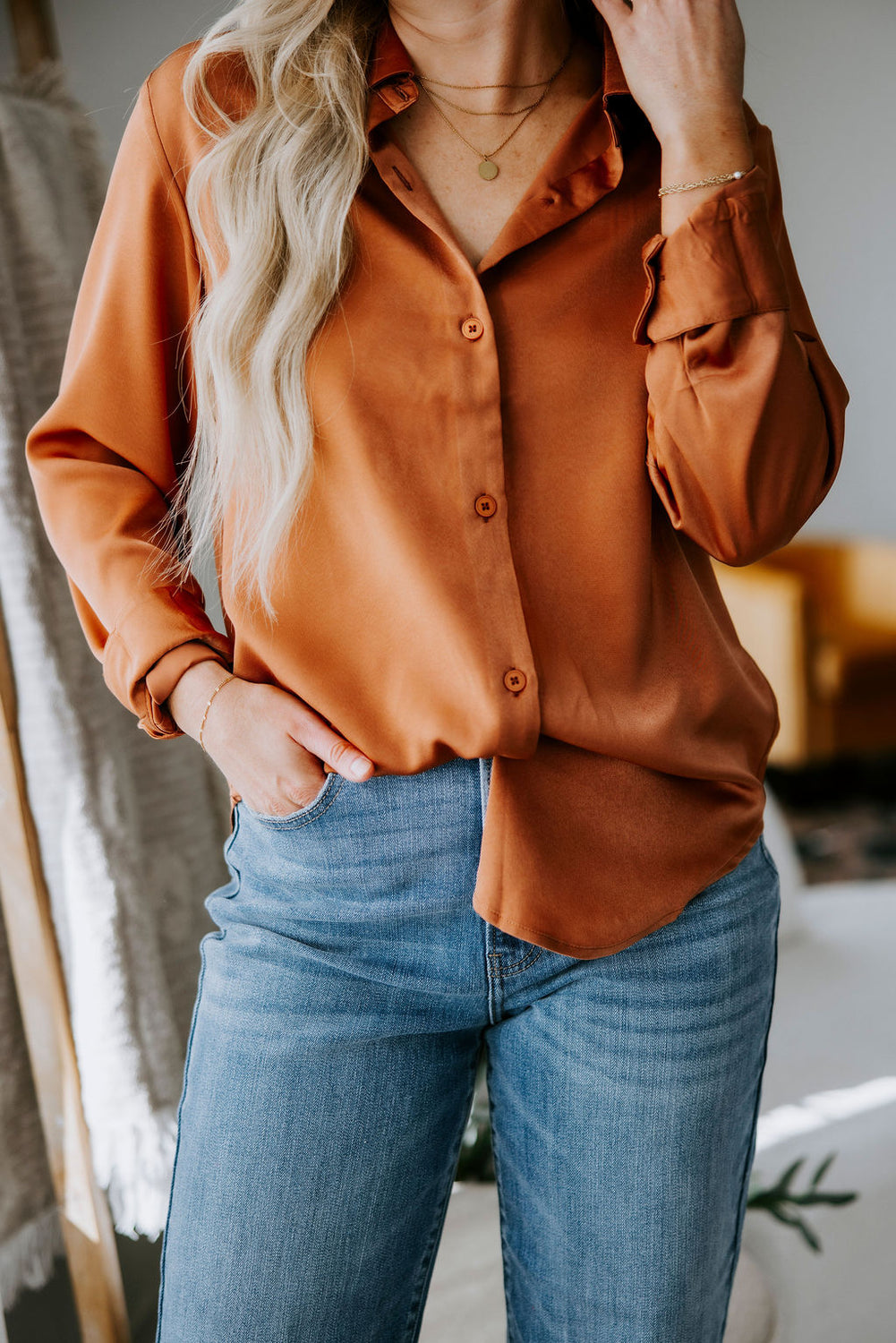 Margo Satin Blouse