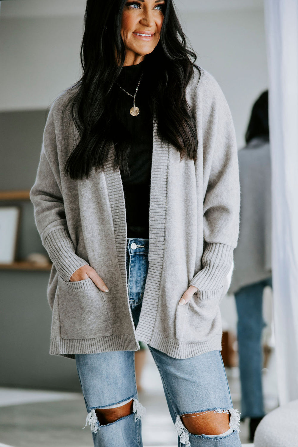 Kennadi Open Front Cardigan