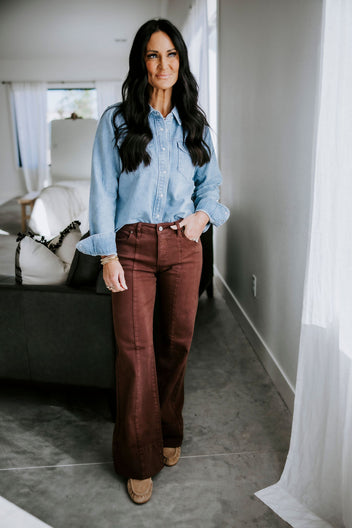 Pippin Striped Denim Shacket