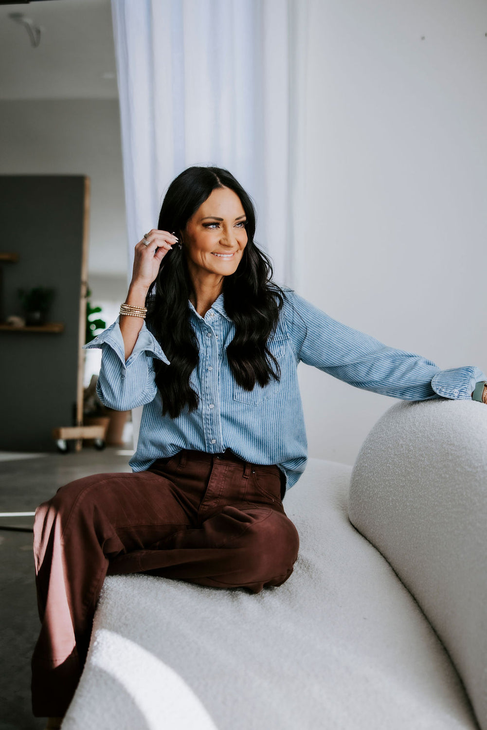 Pippin Striped Denim Shacket