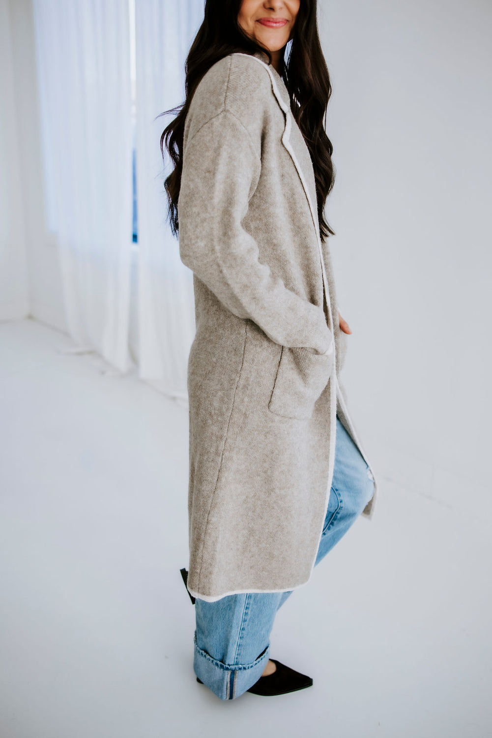 Vickie Longline Knit Jacket