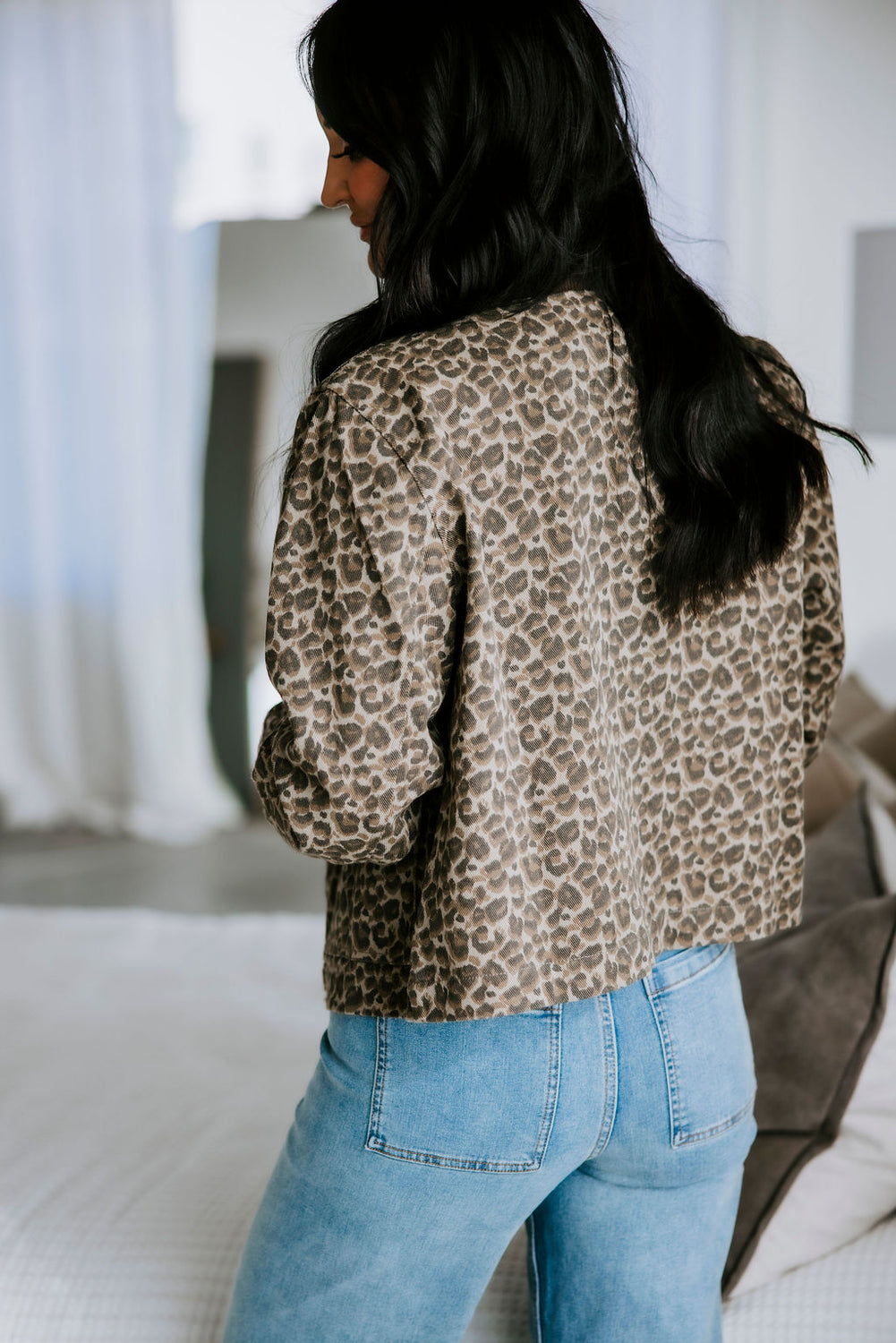Mindie Leopard Barn Jacket