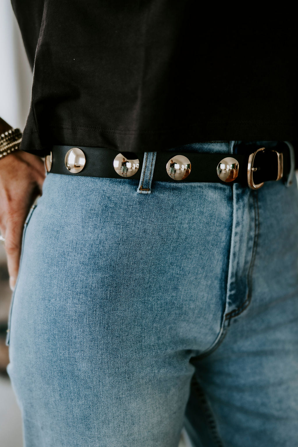image of She Is Iconic Studded Belt