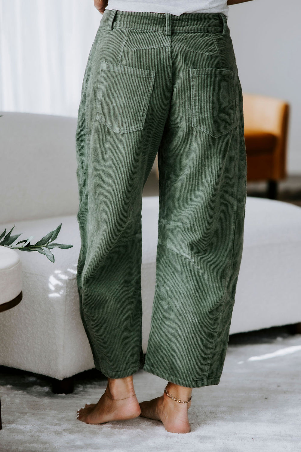 Cassidie Corduroy Barrel Pants