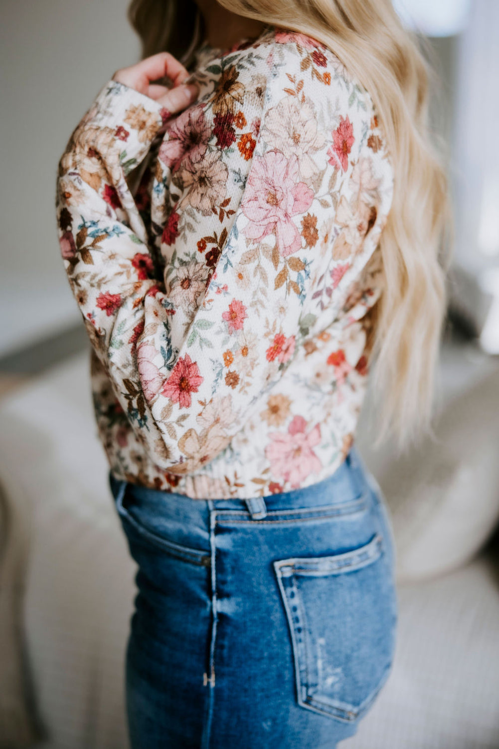 Juney Floral Print Cardigan