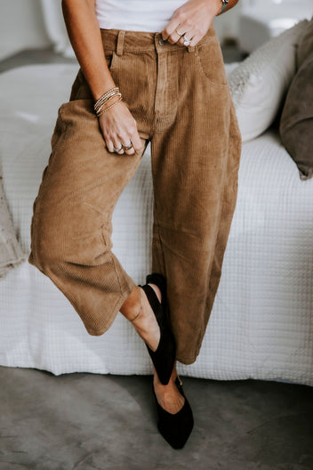 Cassidie Corduroy Barrel Pants