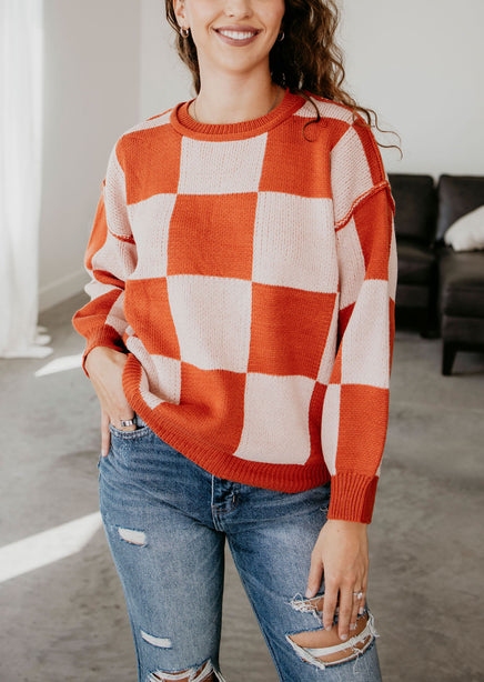 Emerie Checkered Sweater