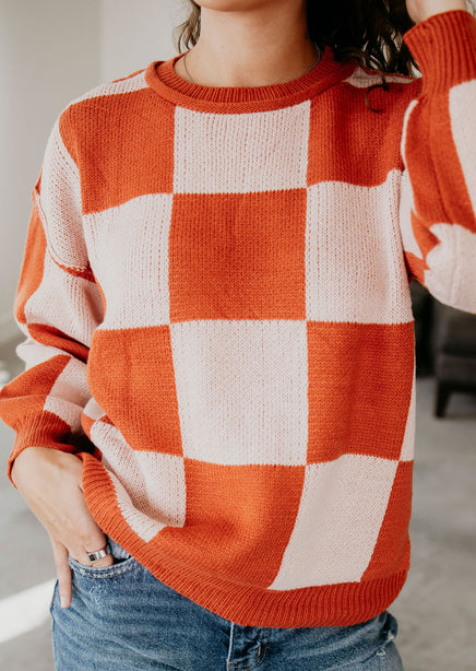 Emerie Checkered Sweater