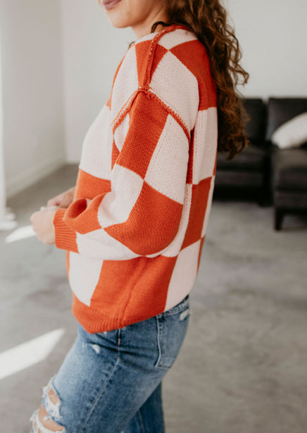 Emerie Checkered Sweater