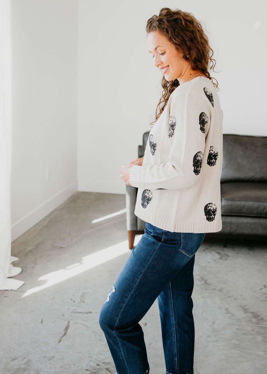 Skull Knit Sweater