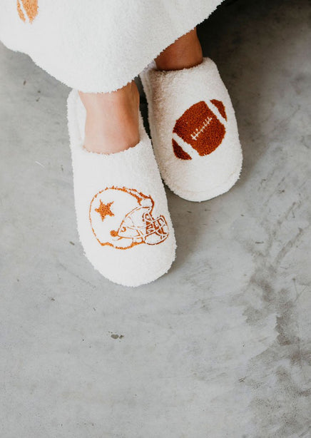 Football and Helmet Slippers