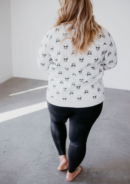 Skull Print Sweatshirt