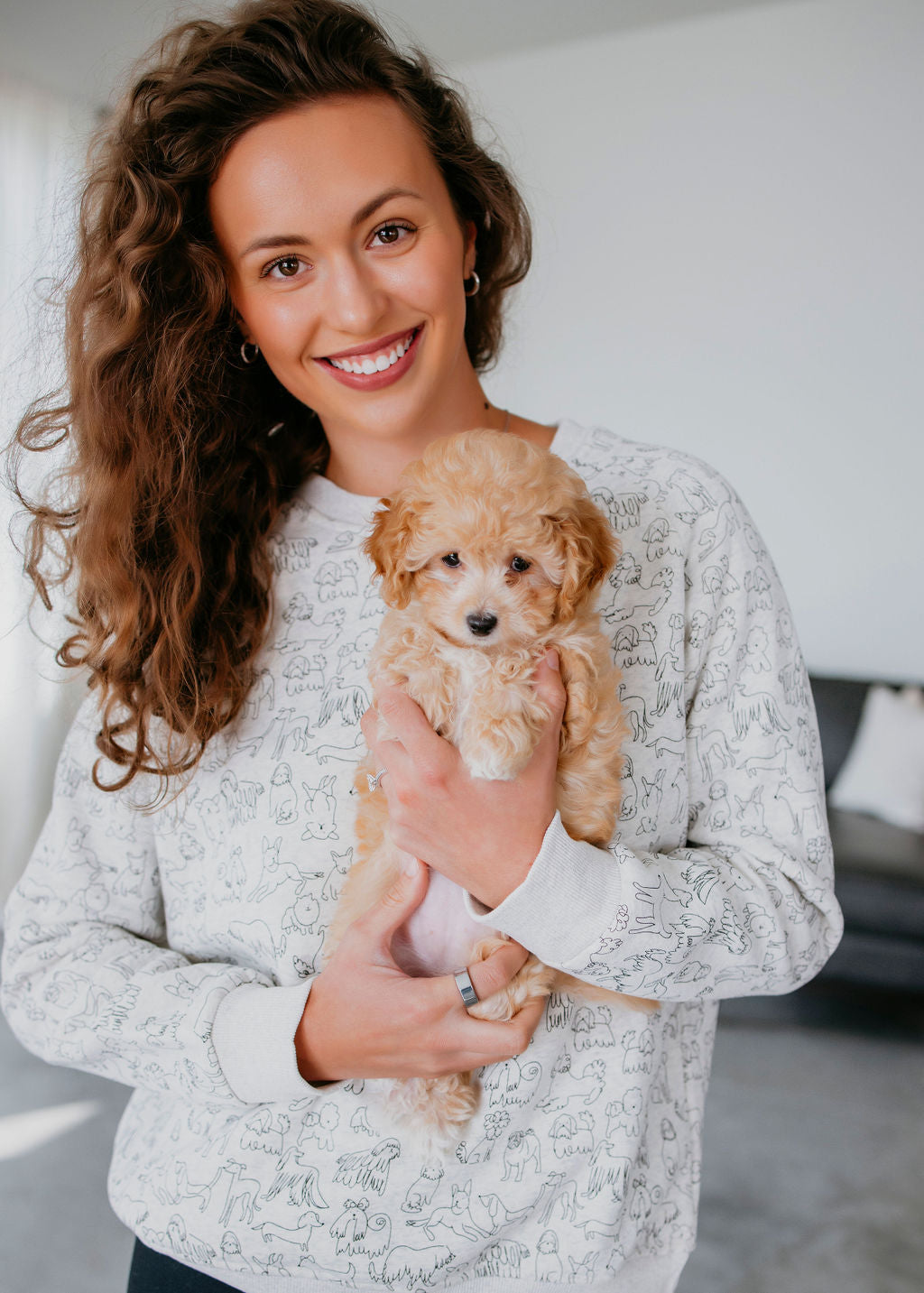 Dog Print Sweatshirt