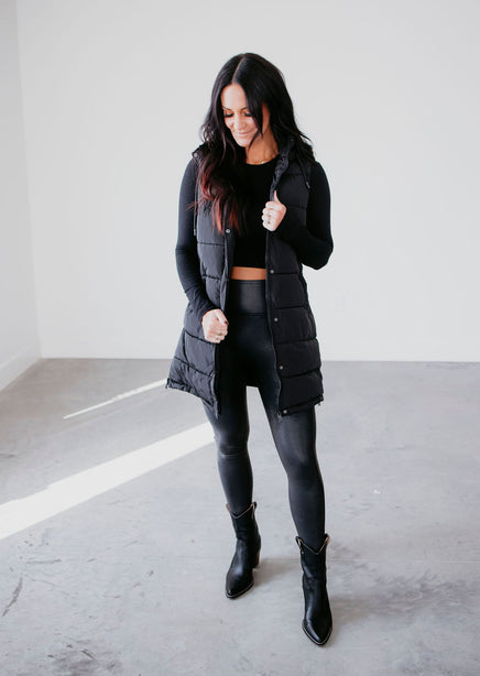 Peyton Hooded Puffer Vest