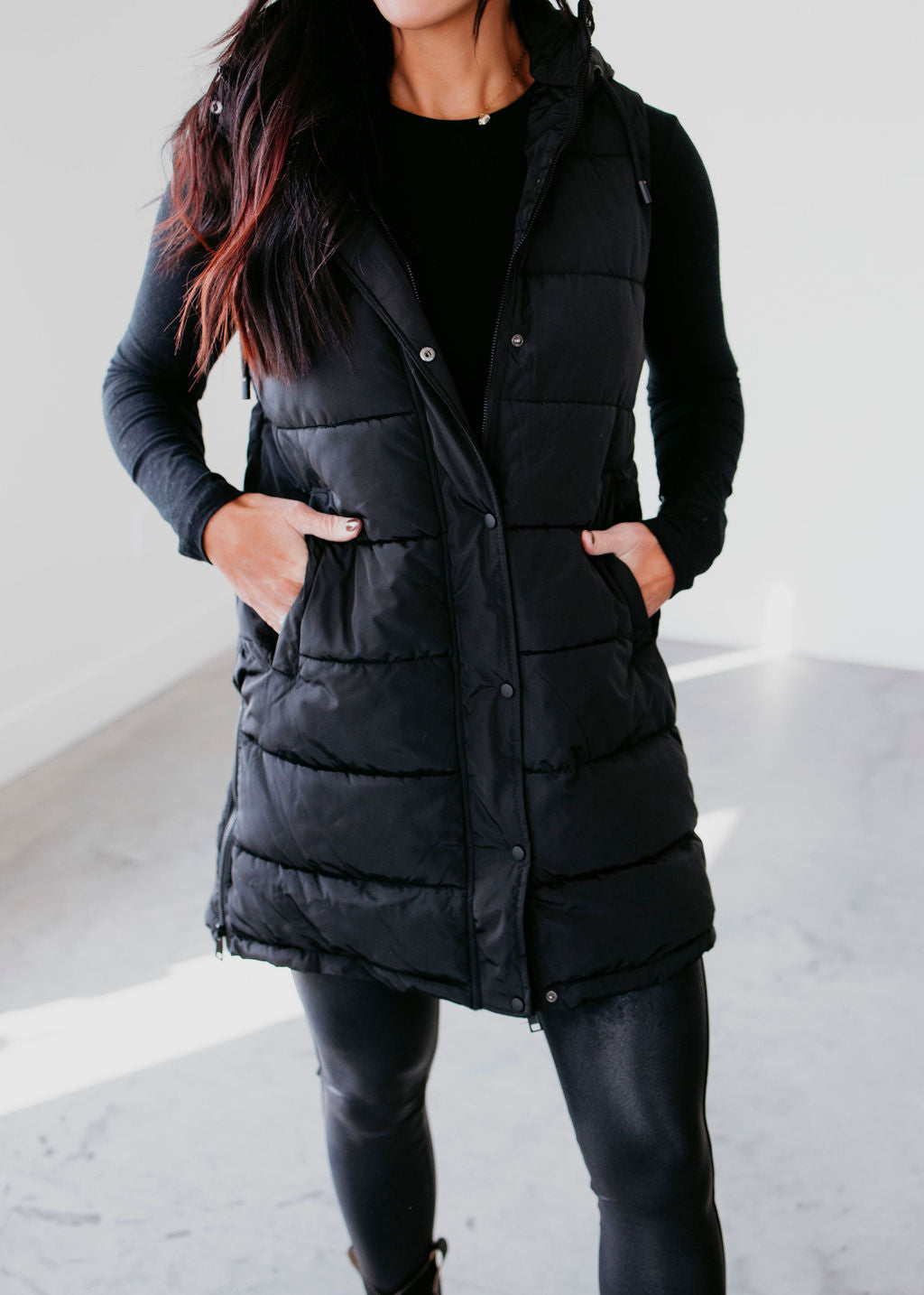 Peyton Hooded Puffer Vest