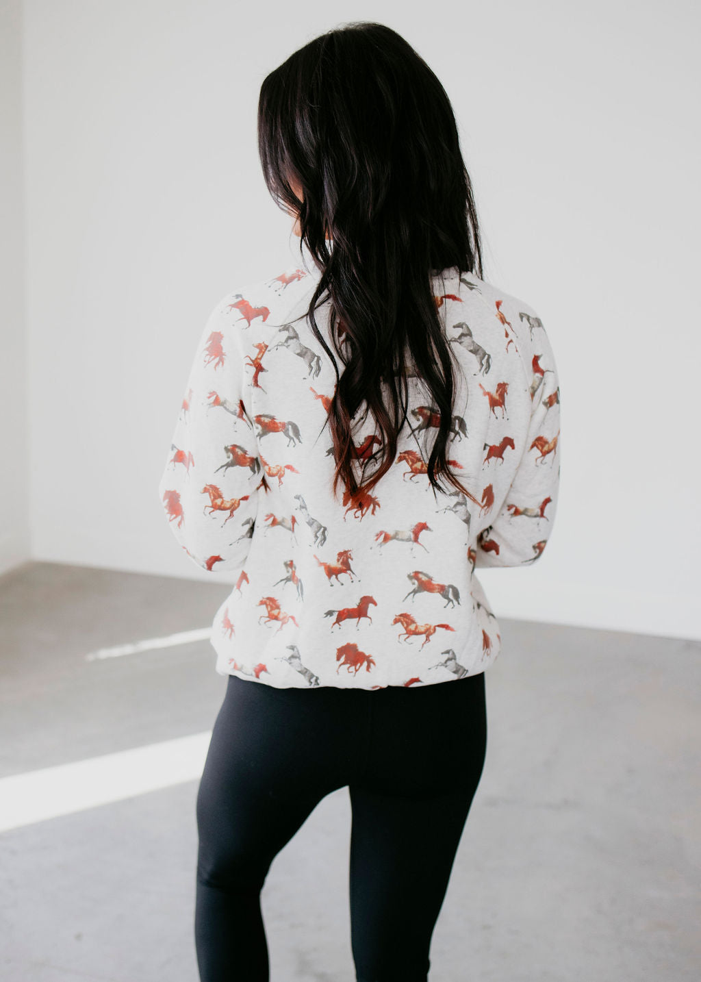 Horse Print Sweatshirt