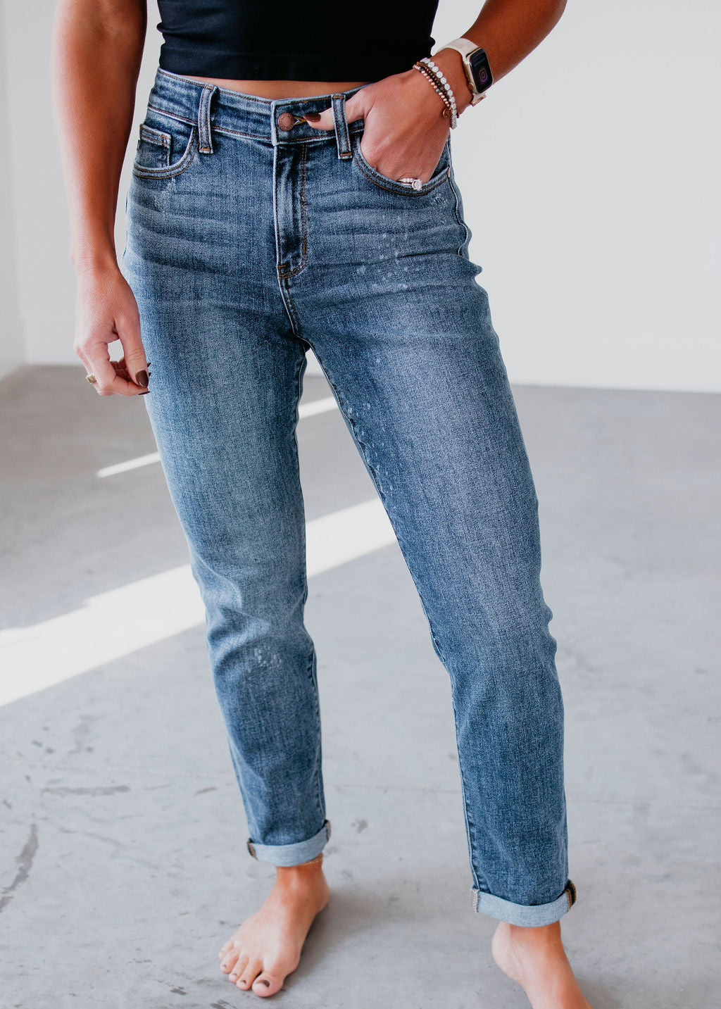 Josey Judy Blue Boyfriend Jean