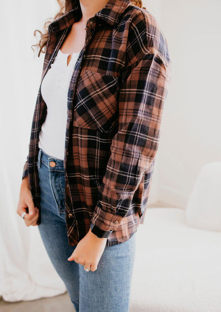 Jace Plaid Top