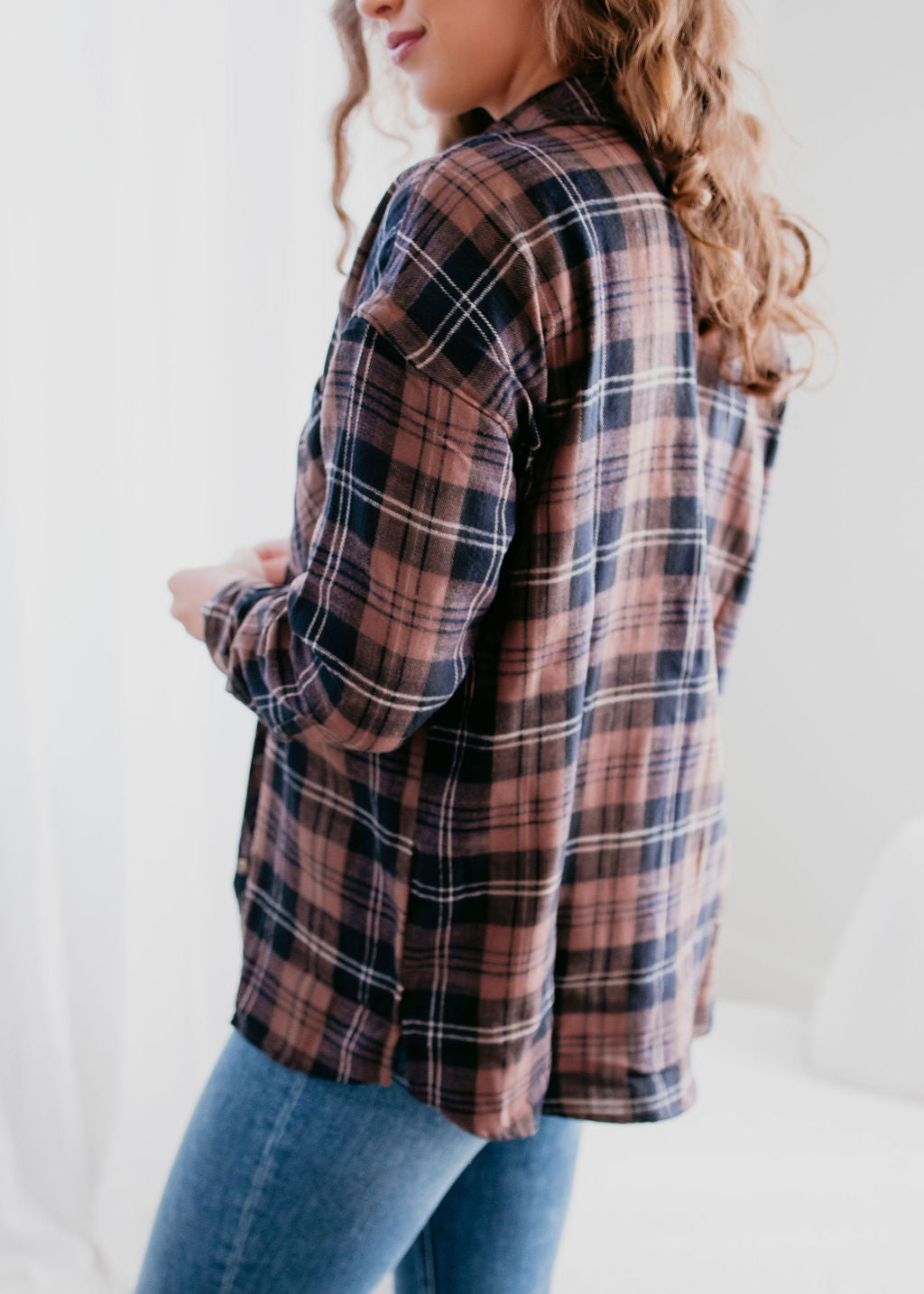 Jace Plaid Top