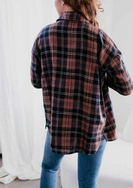 Jace Plaid Top