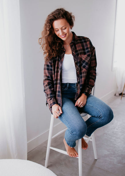 Jace Plaid Top