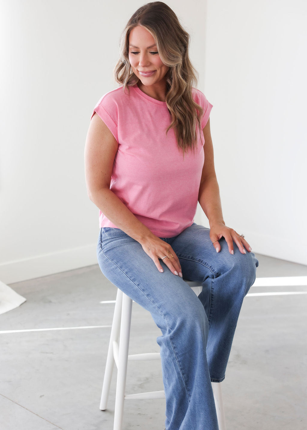 Francene Folded Sleeve Tee