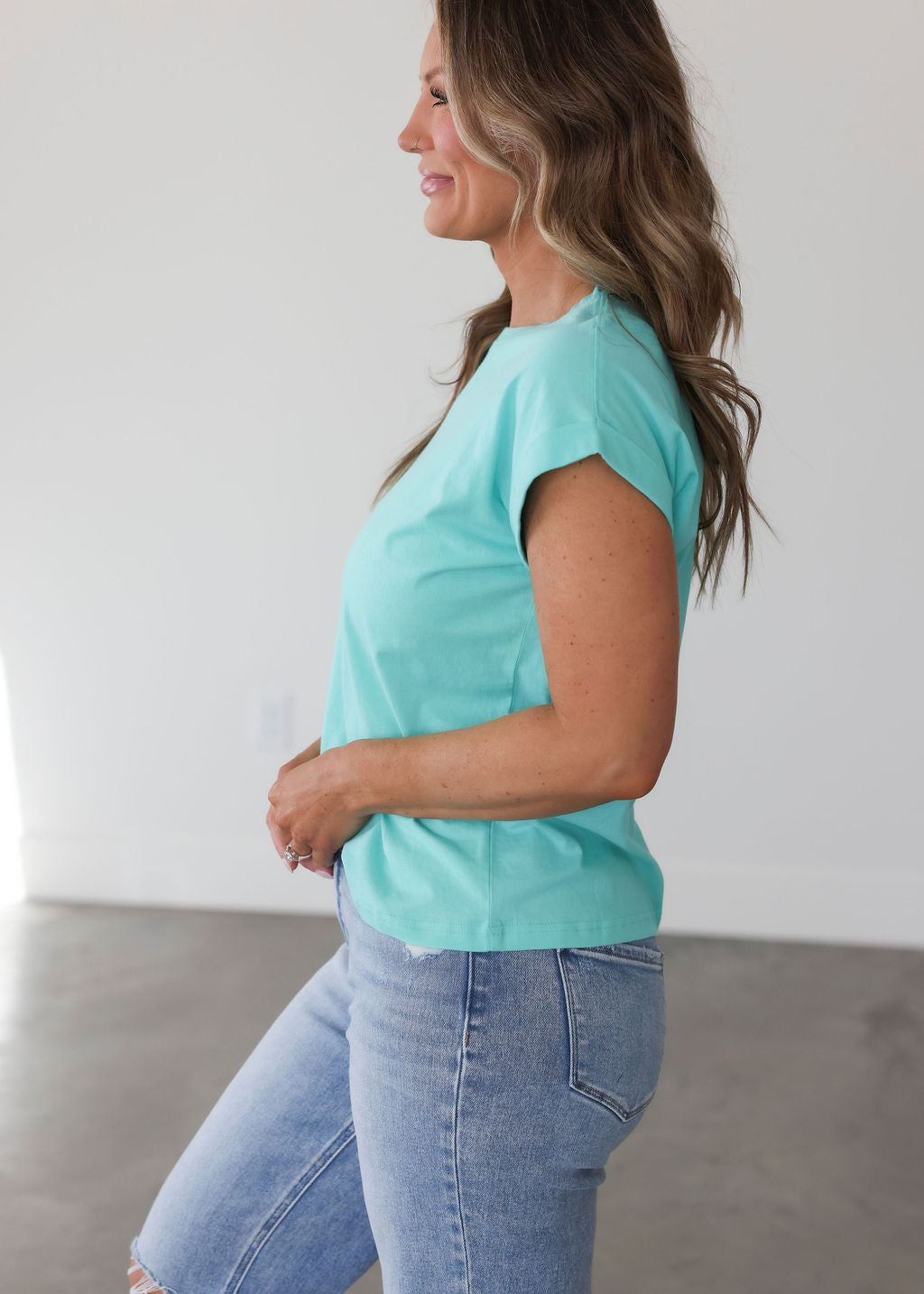 Francene Folded Sleeve Tee