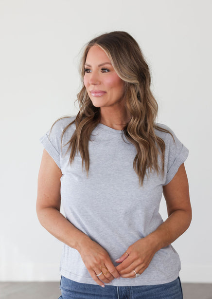 Francene Folded Sleeve Tee product view